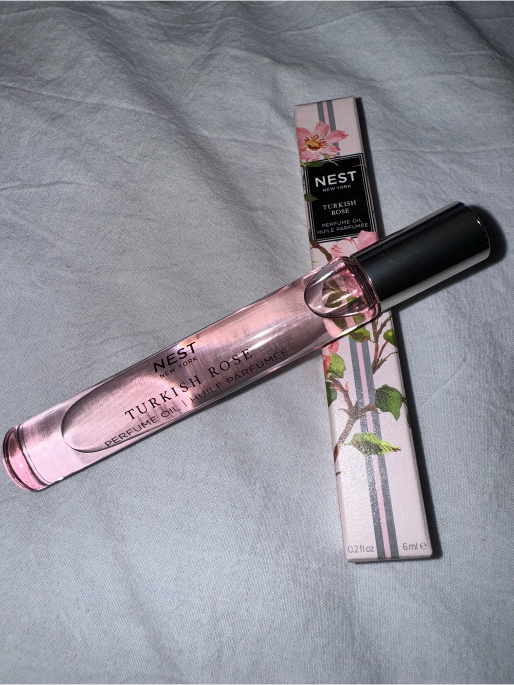 NEST Fragrances Turkish Rose Perfume Oil Rollerball - Light Pink